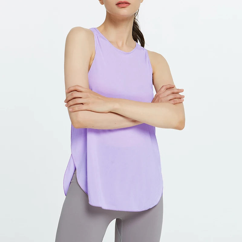 Yoga Shirt Women Gym Shirt Quick Dry Sports Shirts Cross Back Gym Top Women's Fitness Shirt Sleeveless Sports Top