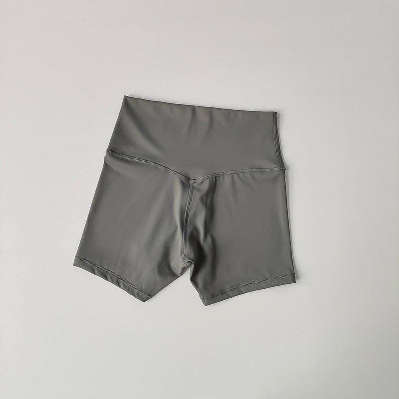 Yoga Sports Shorts Shorts Tight Fitting Elastic Three Part Pants Nude Feeling High Waist Hip Lifting Quick Drying