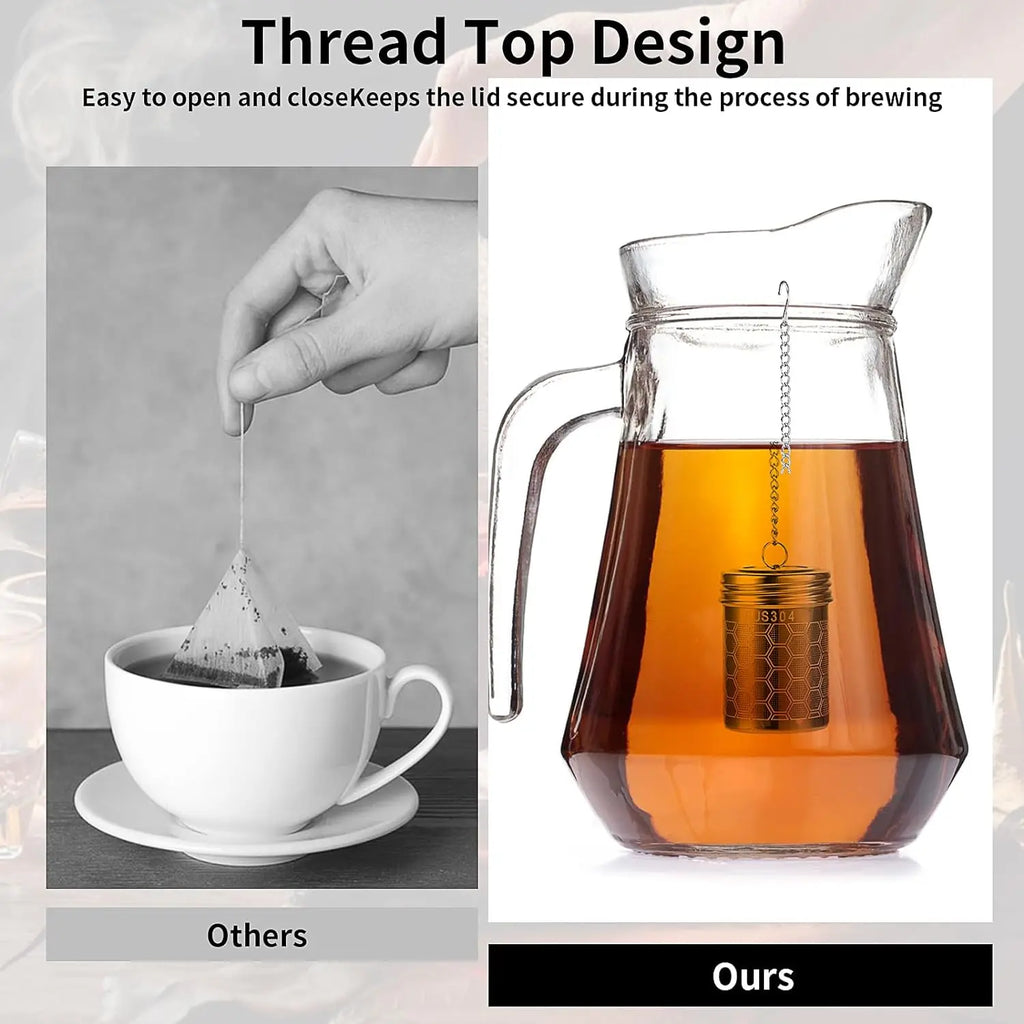 304 Stainless Steel Tea Strainers Set: Extra Fine Mesh Tea Infuser for Loose Leaf Tea Strainers