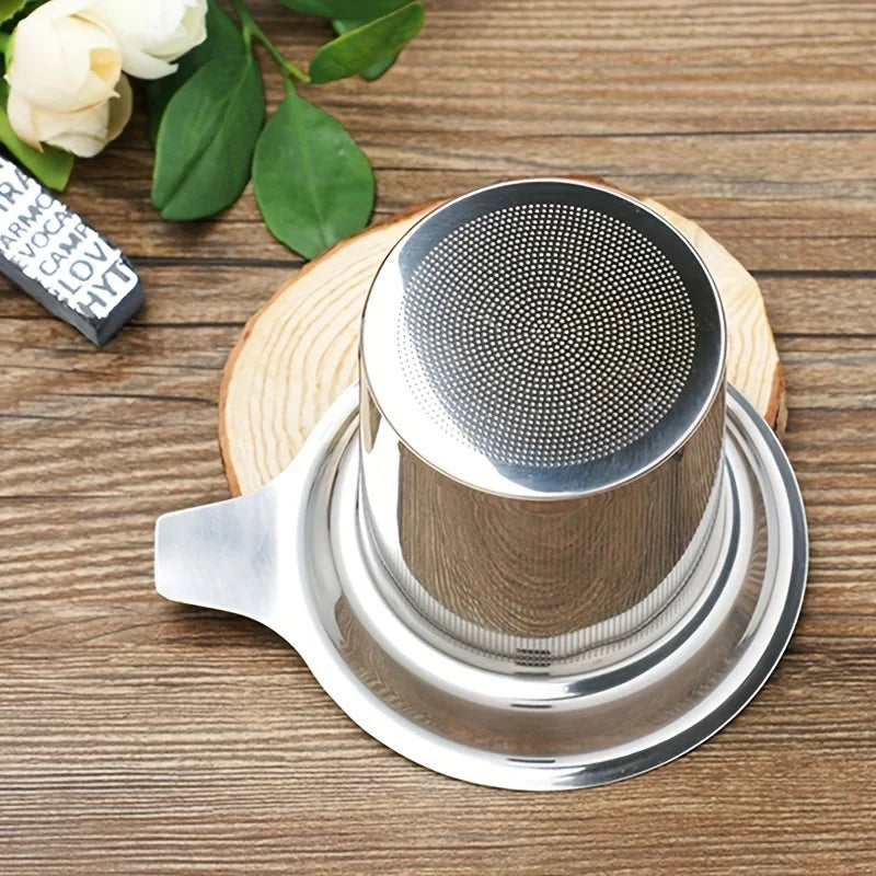 1pc Stainless Steel Tea Strainer, Tea Drain, Tea Partition.