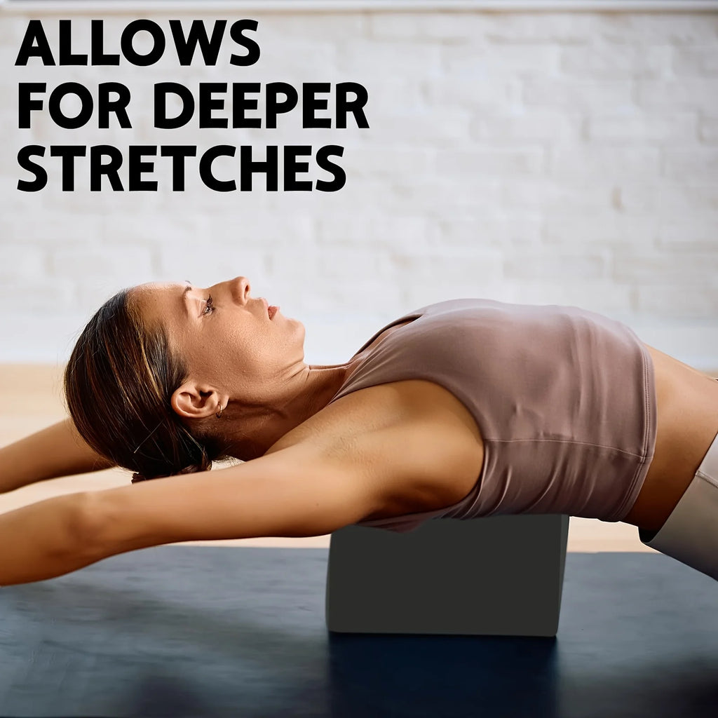 Set of 2 Yoga Blocks - Made from High-Density Foam, Lightweight, Supportive, And Odor-Free - Essential Yoga Gear