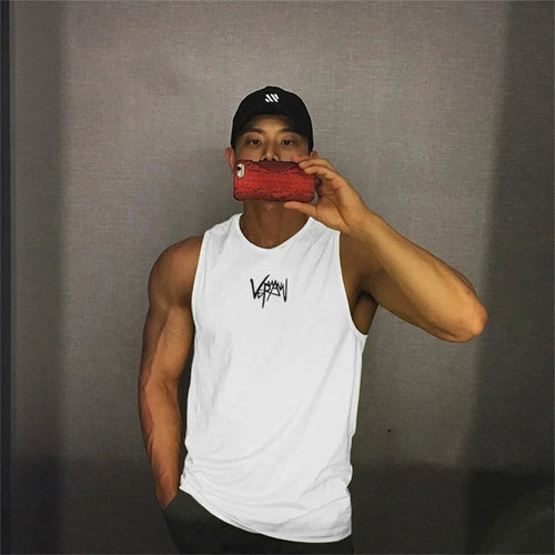 2026 Mens fitness gyms Tank top men Fitness sleeveless shirt Male mesh breathable Sports vest Undershirt