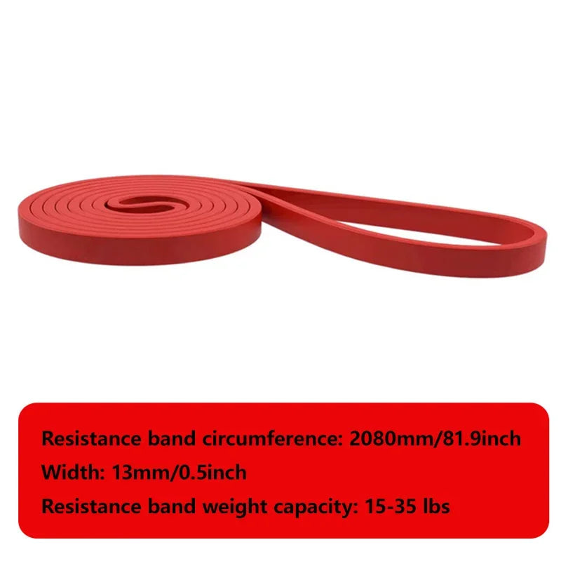 2026 New Fitness Resistance Band Tough Latex Elastic Pull-Ups Auxiliary Band Exercise Strengthening Train Fitness Equipment 1Pc