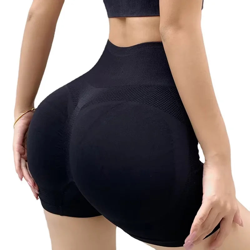 Yoga Shorts, Honey Buttocks, Buttocks, Sports, High Waist, Abdomen, Stretch, Tight-fitting, Quick-drying Fitness shorts