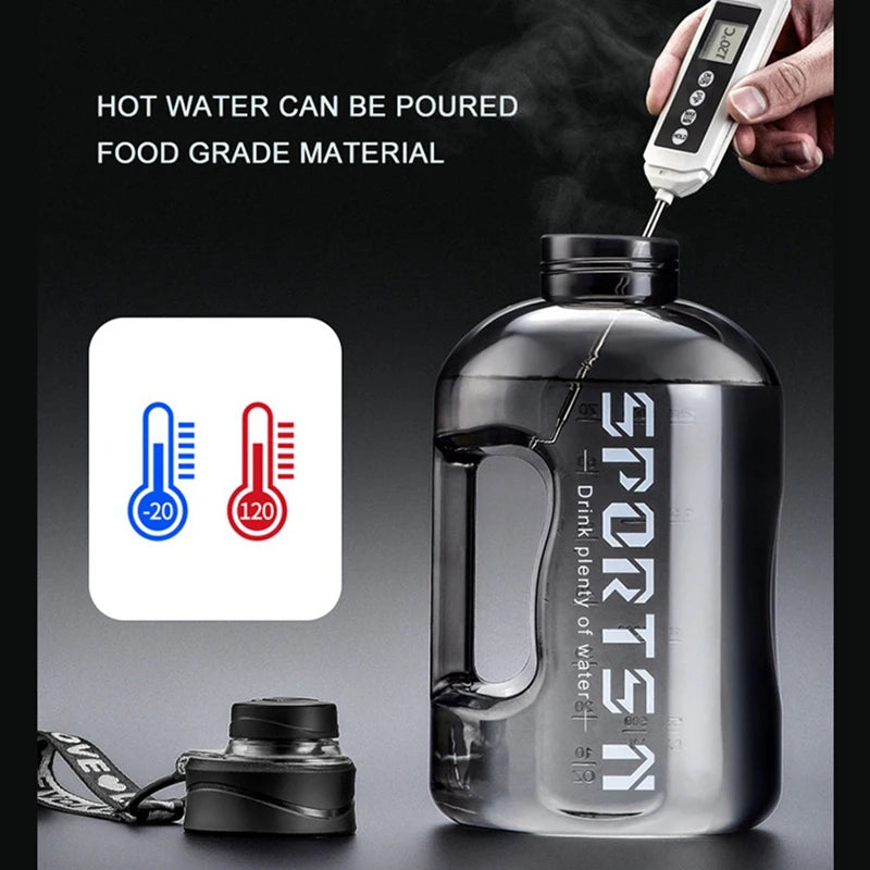 Vital Journey
2.7L / 1.7L Motivational Water Bottle with Straw
Stay hydrated throughout your day with our 2.7L / 1.7L Motivational Water Bottle with Straw. Featuring a leak-resistant lid, and a reusable straw, this bottle hel