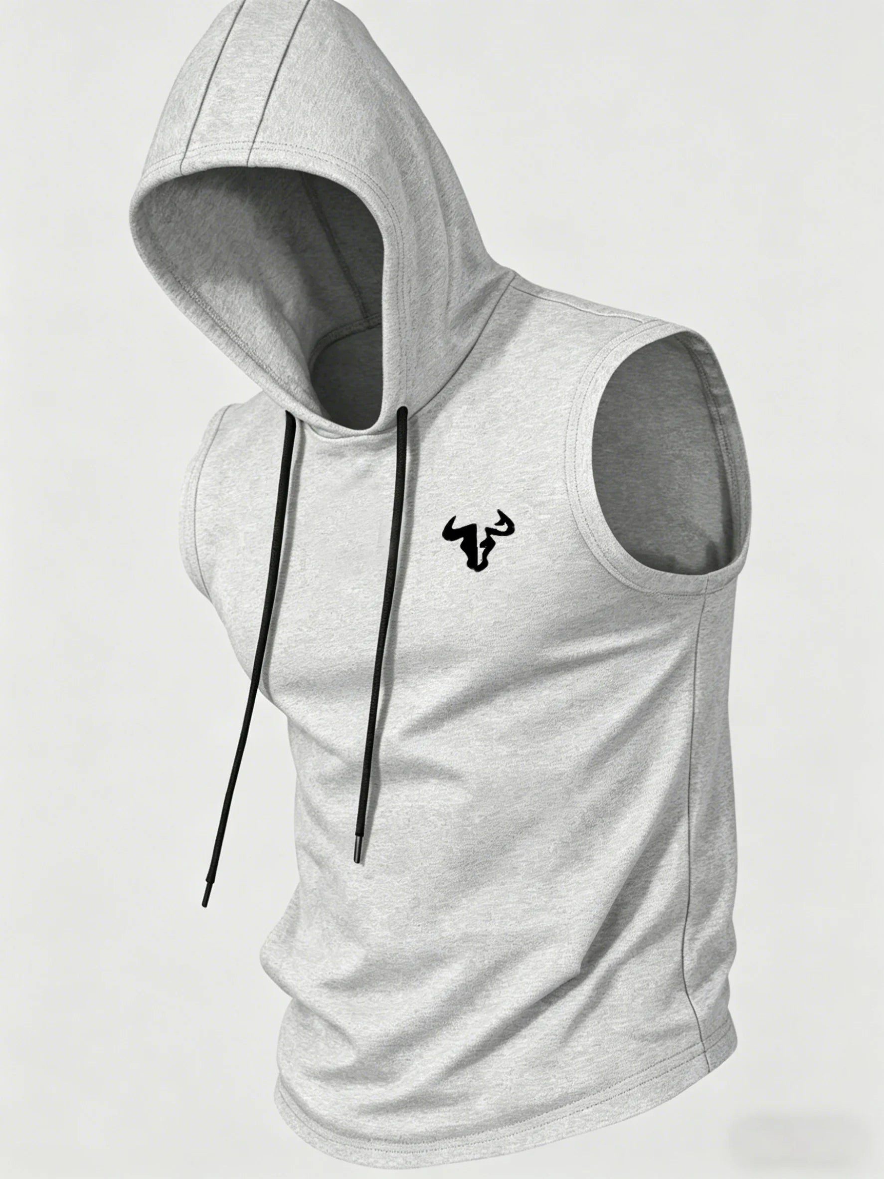 Men's Quick Dry Hooded Sleeveless Tank Top Breathable Gym Fitness Running Casual Sports Vest T-shirt Multi-Color Optional