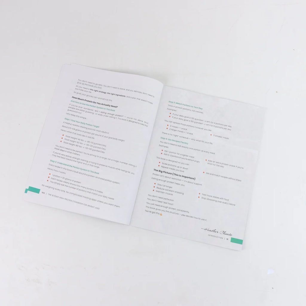 Vital Journey
🥗 30-Day High-Protein Meal Plan & Cookbook

Ready to fuel your body and simplify healthy eating?

Our 30-Day High-Protein Meal Plan & Cookbook takes the guesswork out of meal prep with delicious, protein-pack