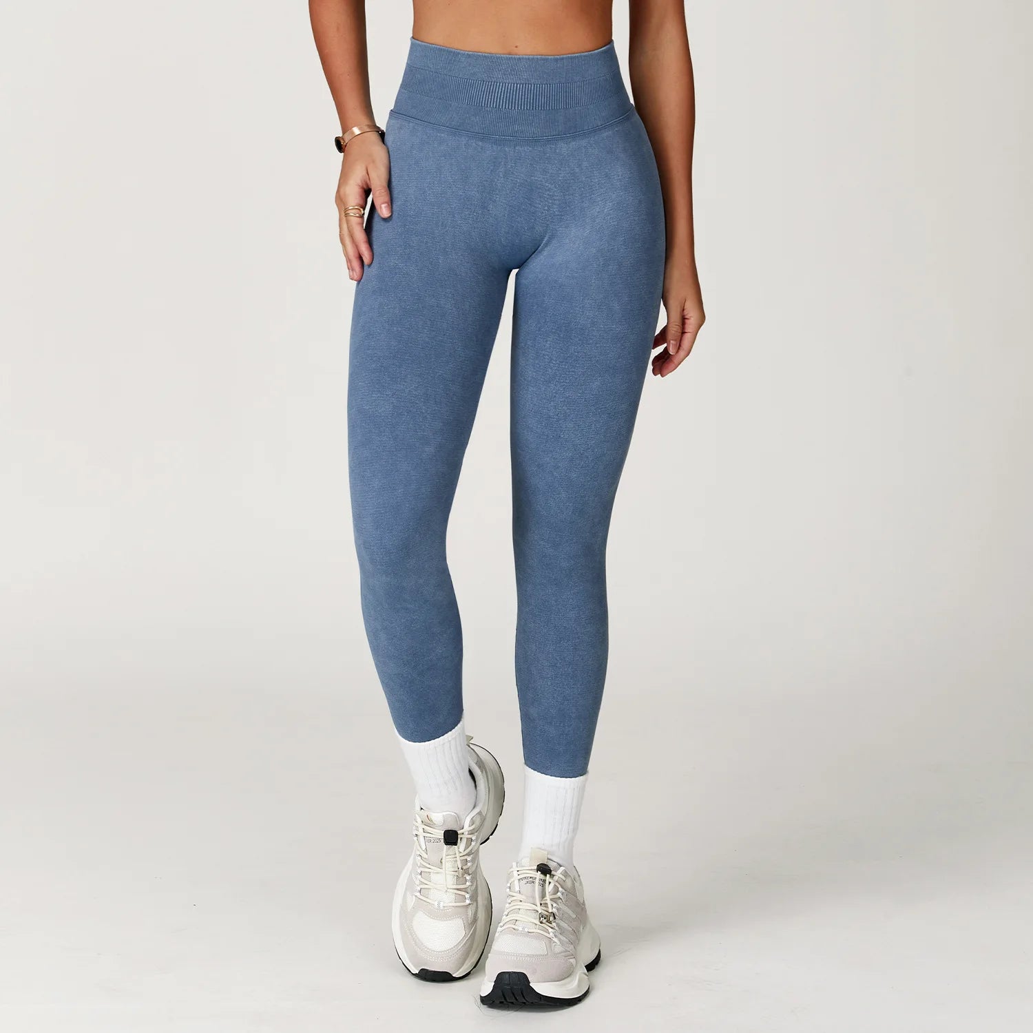 Yoga Pants, Impact Leggings for Women, Seamless Sports Yoga Pants, High-Waisted Ribbed Gym Wear, Fitness Training Clothes