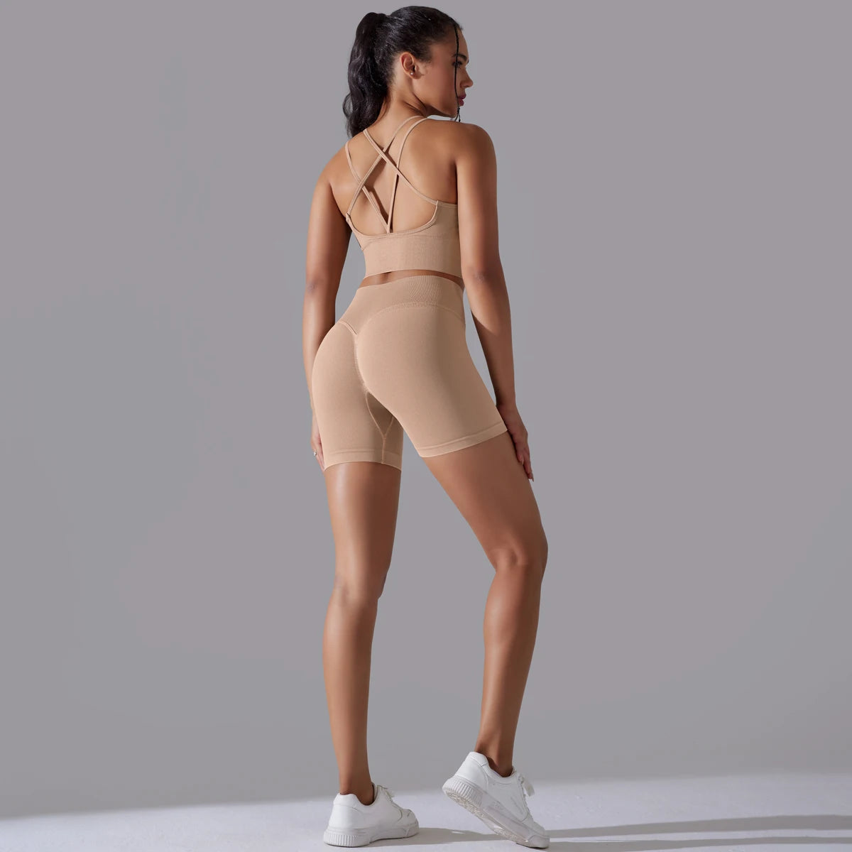 2 piece Sexy Yoga Sets Women's Tracksuit Seamless Sport Suit Running Workout Sportswear