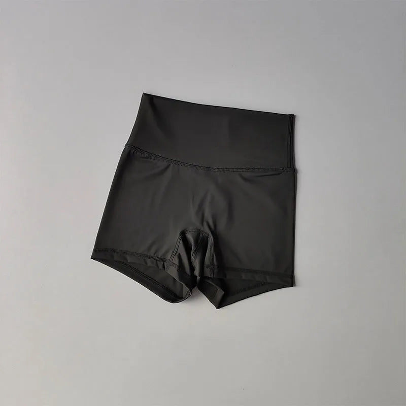 Yoga Sports Shorts Shorts Tight Fitting Elastic Three Part Pants Nude Feeling High Waist Hip Lifting Quick Drying
