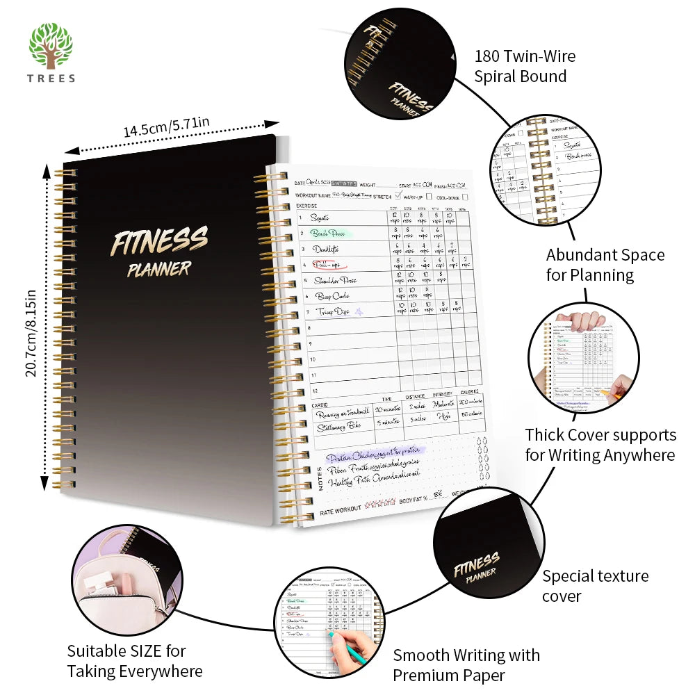 Vital Journey Fitness Planner.  
Features:
✓ Time marker reminders
✓ Leak-resistant design
✓ Easy carry handle
✓ Lightweight and reusable
✓ Perfect for home, work, gym, and travel

Make hydration part of your everyd