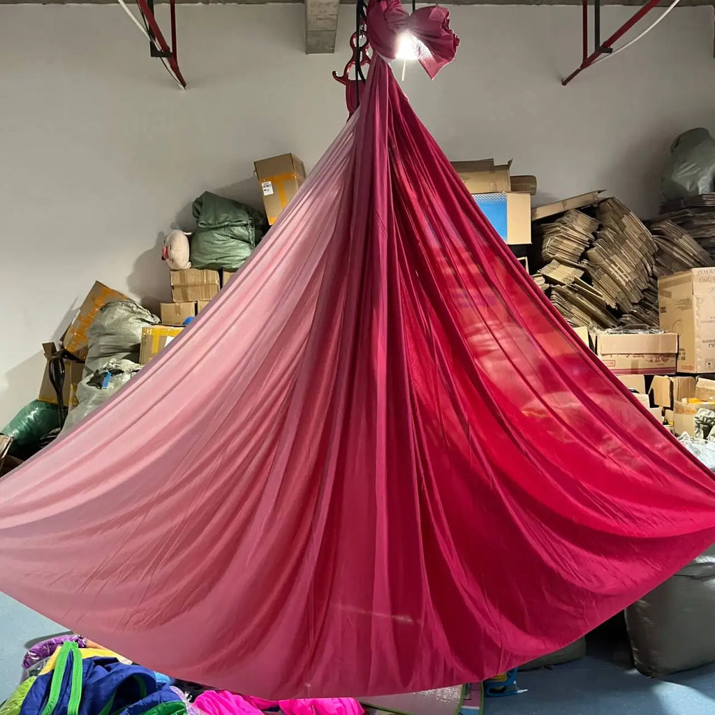 Multicolour Yoga hammock Flying Swing 5m fabrics Yoga Belts For the yoga Exercise Air Swing Bed Trapeze Yoga studio