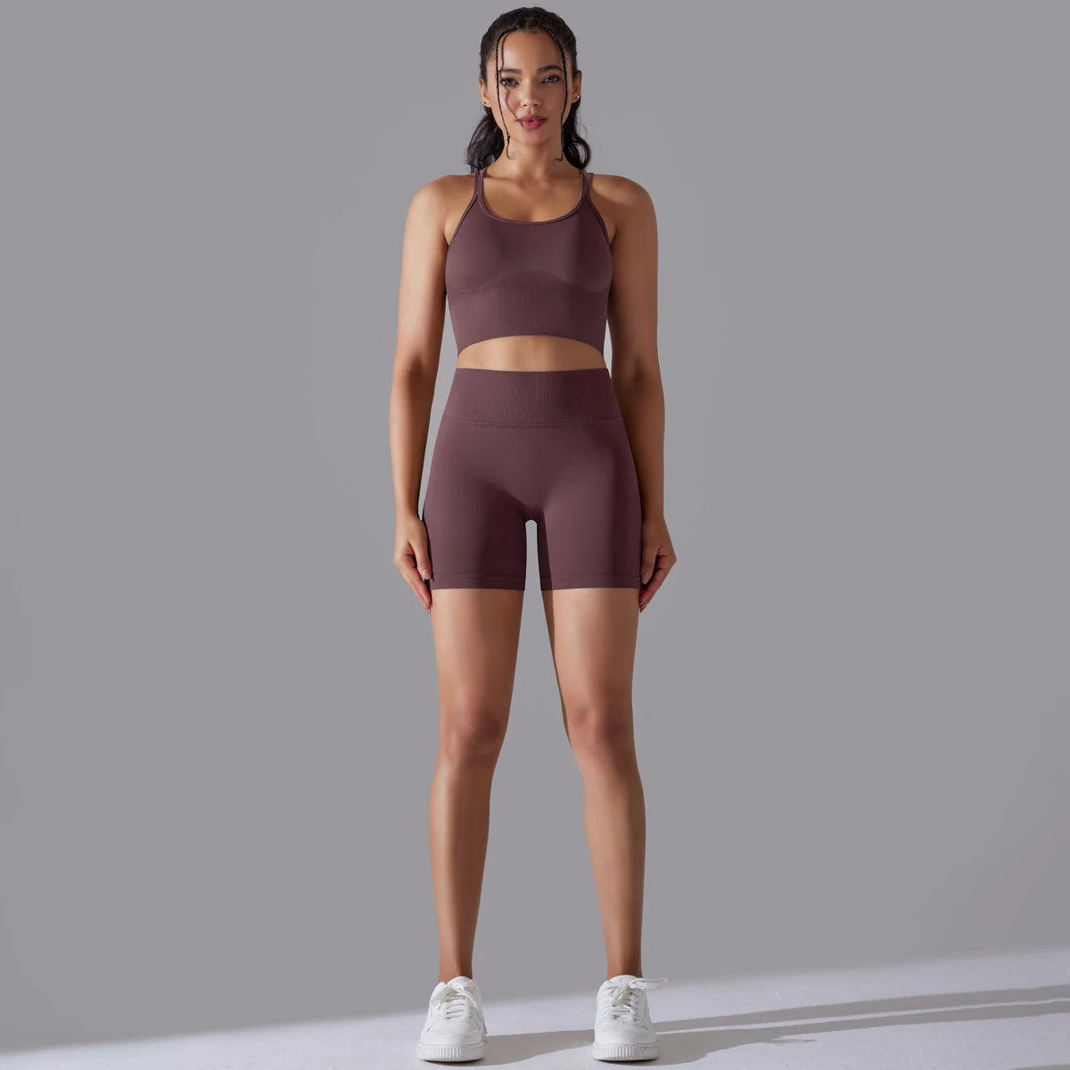 2 piece Sexy Yoga Sets Women's Tracksuit Seamless Sport Suit Running Workout Sportswear