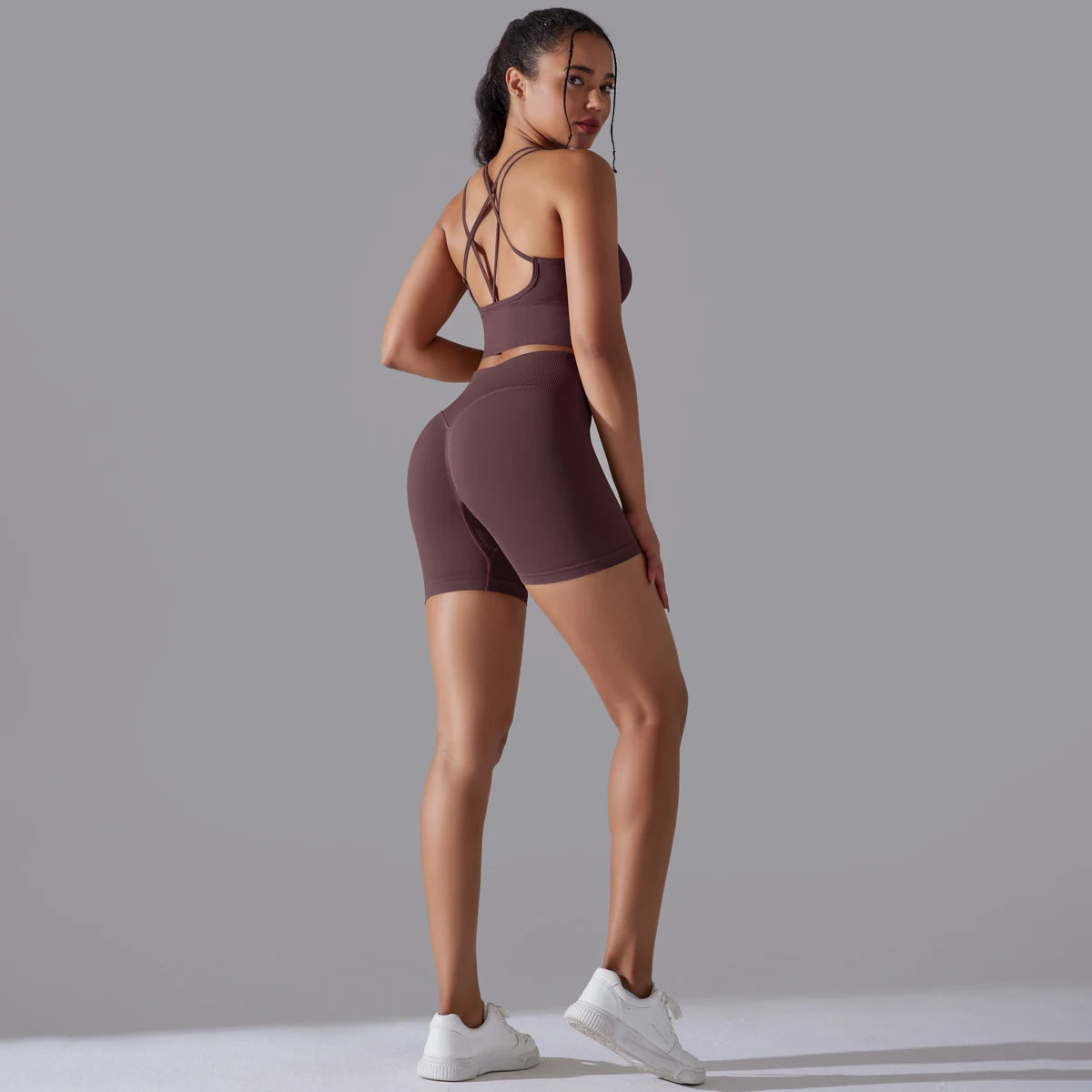 2 piece Sexy Yoga Sets Women's Tracksuit Seamless Sport Suit Running Workout Sportswear