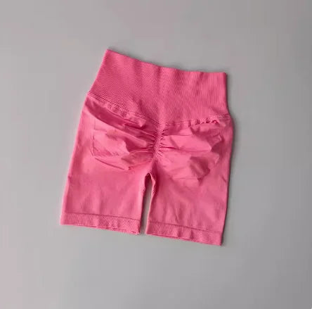 Vital Journey Women Yoga Shorts High Waist Sport Shorts Hip Push Up Soft Fitness Quick Dry Running Shorts Tummy Control Workout Gym Shorts