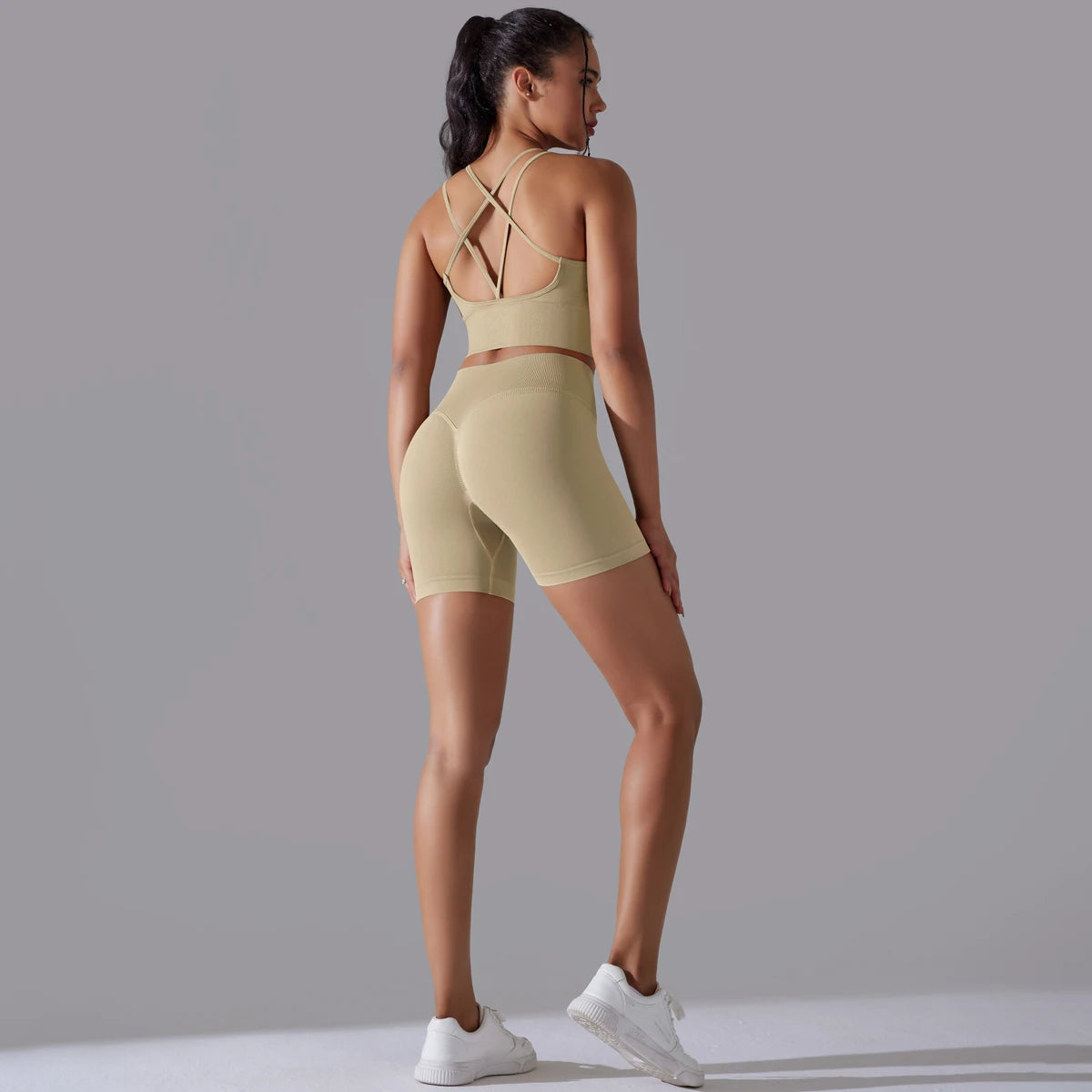 2 piece Sexy Yoga Sets Women's Tracksuit Seamless Sport Suit Running Workout Sportswear