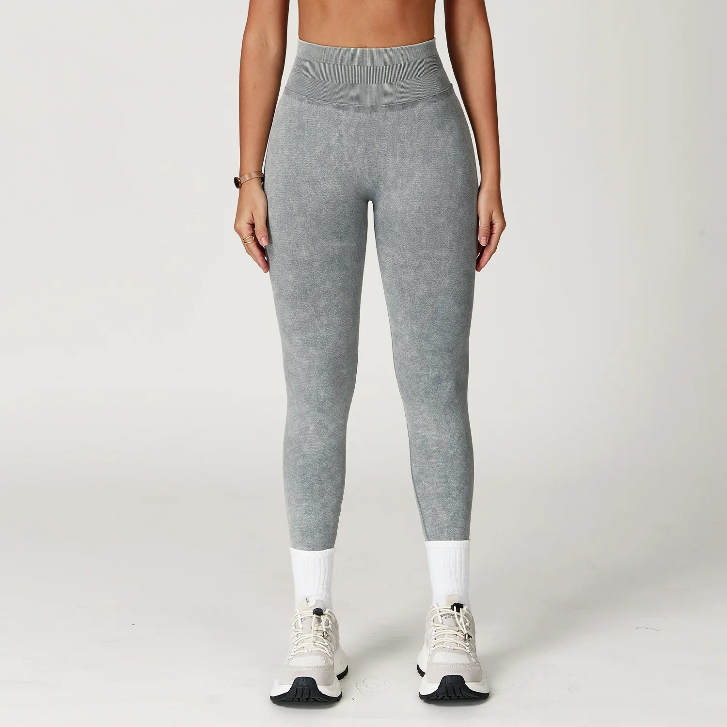 Yoga Pants, Impact Leggings for Women, Seamless Sports Yoga Pants, High-Waisted Ribbed Gym Wear, Fitness Training Clothes