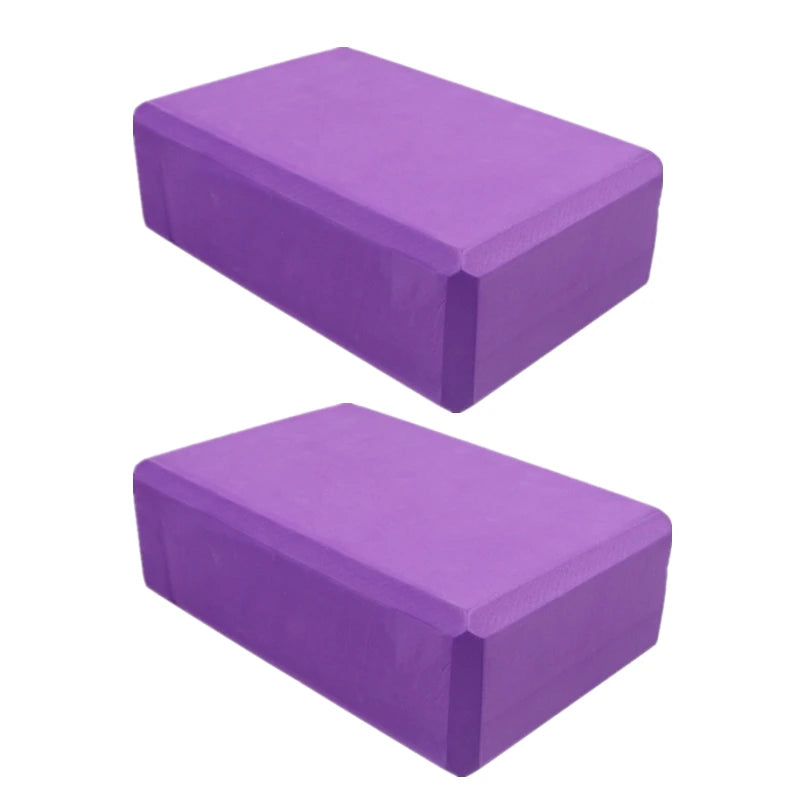 Set of 2 Yoga Blocks - Made from High-Density Foam, Lightweight, Supportive, And Odor-Free - Essential Yoga Gear