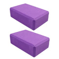 Set of 2 Yoga Blocks - Made from High-Density Foam, Lightweight, Supportive, And Odor-Free - Essential Yoga Gear