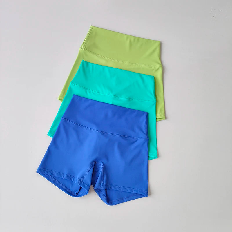 Yoga Sports Shorts Shorts Tight Fitting Elastic Three Part Pants Nude Feeling High Waist Hip Lifting Quick Drying