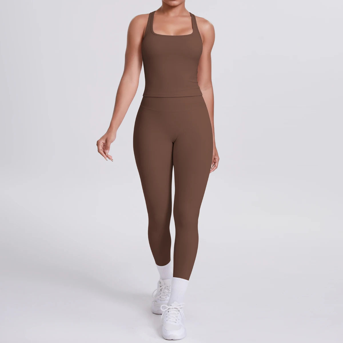 Yoga Top Set Fitness Gym Suit Training Sleeveless Sport Gym Tops Crossover Back Sports Underwear Tummy Control Slimming