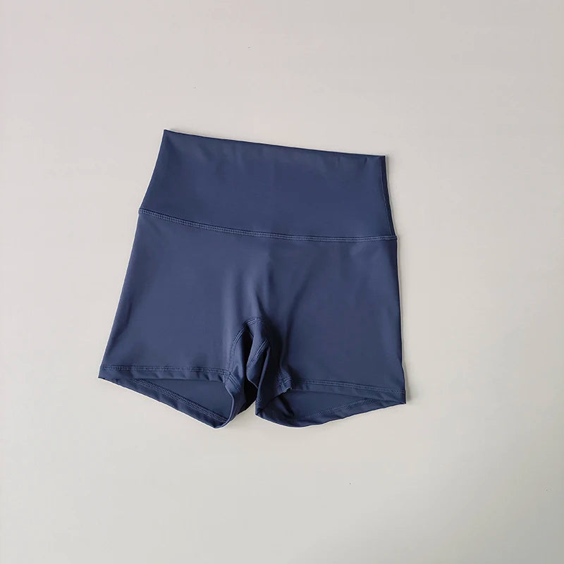 Yoga Sports Shorts Shorts Tight Fitting Elastic Three Part Pants Nude Feeling High Waist Hip Lifting Quick Drying