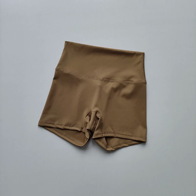 Yoga Sports Shorts Shorts Tight Fitting Elastic Three Part Pants Nude Feeling High Waist Hip Lifting Quick Drying