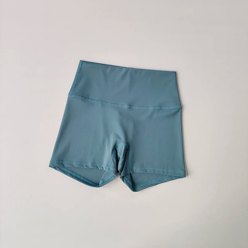 Yoga Sports Shorts Shorts Tight Fitting Elastic Three Part Pants Nude Feeling High Waist Hip Lifting Quick Drying