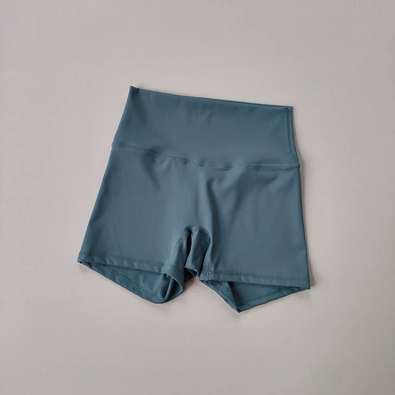 Yoga Sports Shorts Shorts Tight Fitting Elastic Three Part Pants Nude Feeling High Waist Hip Lifting Quick Drying