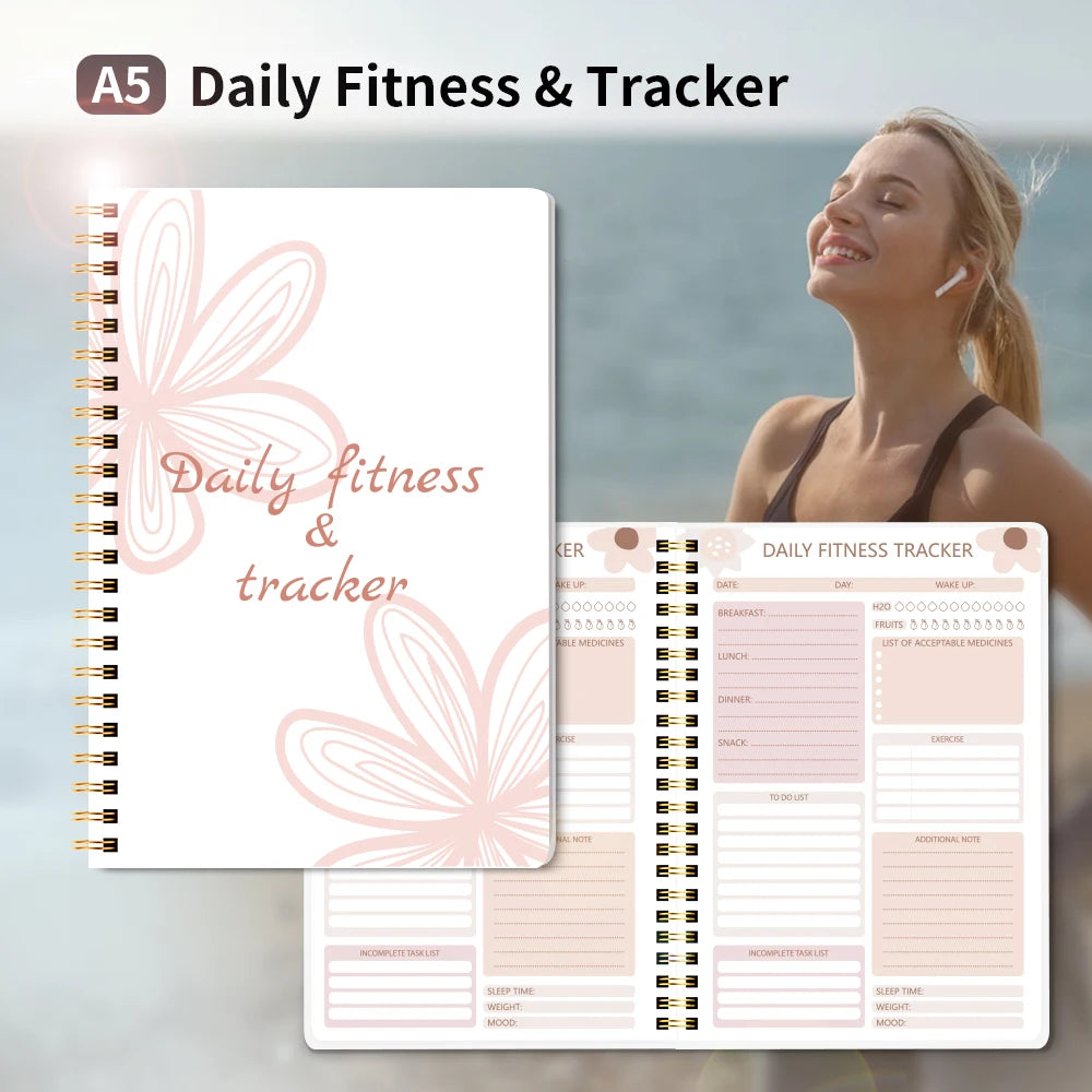 Vital Journey Fitness Planner.  
Features:
✓ Time marker reminders
✓ Leak-resistant design
✓ Easy carry handle
✓ Lightweight and reusable
✓ Perfect for home, work, gym, and travel

Make hydration part of your everyd