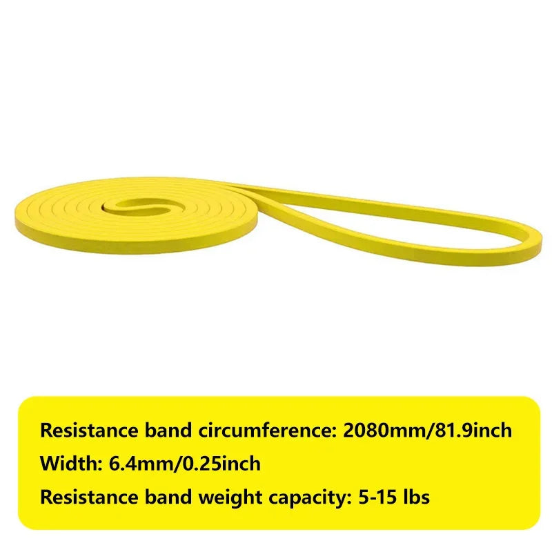 2026 New Fitness Resistance Band Tough Latex Elastic Pull-Ups Auxiliary Band Exercise Strengthening Train Fitness Equipment 1Pc