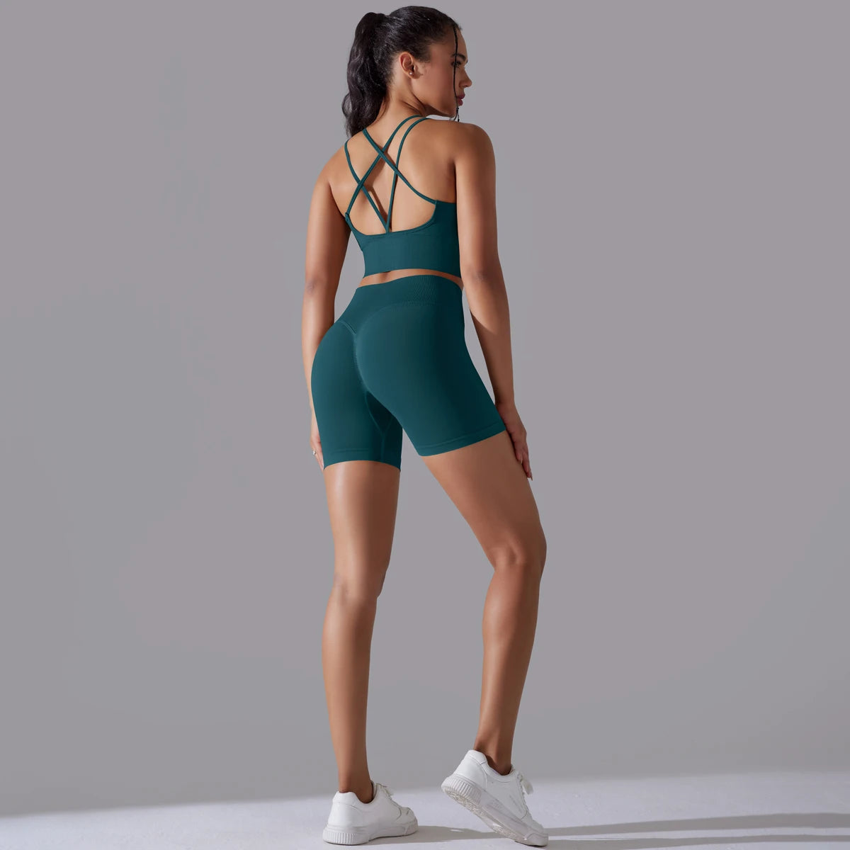 2 piece Sexy Yoga Sets Women's Tracksuit Seamless Sport Suit Running Workout Sportswear