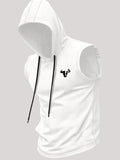 Men's Quick Dry Hooded Sleeveless Tank Top Breathable Gym Fitness Running Casual Sports Vest T-shirt Multi-Color Optional