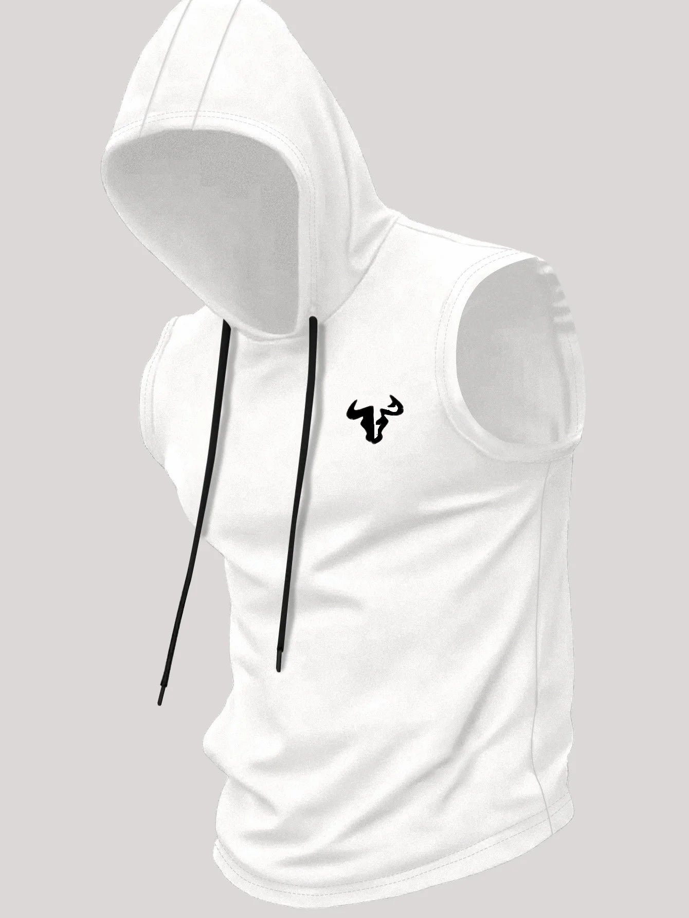 Men's Quick Dry Hooded Sleeveless Tank Top Breathable Gym Fitness Running Casual Sports Vest T-shirt Multi-Color Optional