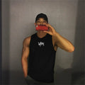 2026 Mens fitness gyms Tank top men Fitness sleeveless shirt Male mesh breathable Sports vest Undershirt