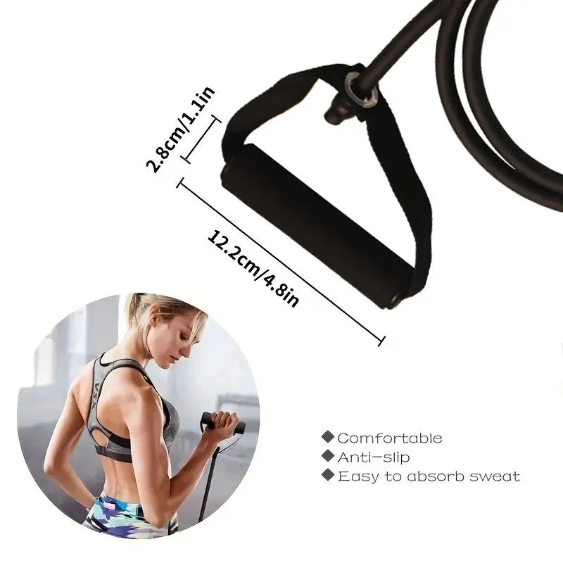 Vital Journey
Resistance Band Set with Handles
Build Strength Anytime, Anywhere

Take your workouts wherever you go with this versatile Resistance Band Set with Handles. Designed for home workouts, travel, or the gym, these d