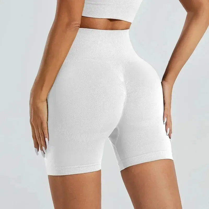 Woman Gym Short Seamless Slim Leggings High Waist Fitness Training Yoga Clothing Running Butt Lifting Cycling Sports Shorts