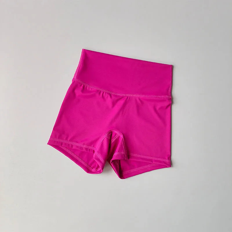Yoga Sports Shorts Shorts Tight Fitting Elastic Three Part Pants Nude Feeling High Waist Hip Lifting Quick Drying