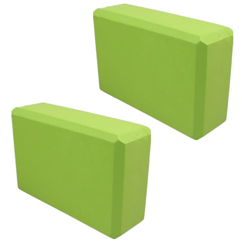 Set of 2 Yoga Blocks - Made from High-Density Foam, Lightweight, Supportive, And Odor-Free - Essential Yoga Gear