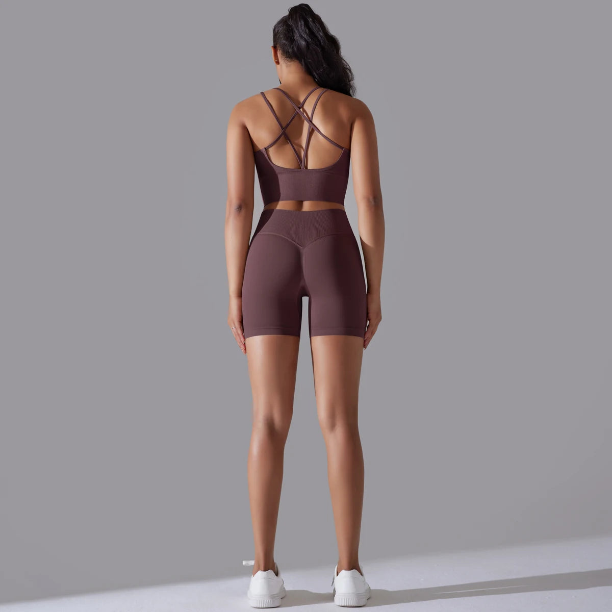 2 piece Sexy Yoga Sets Women's Tracksuit Seamless Sport Suit Running Workout Sportswear