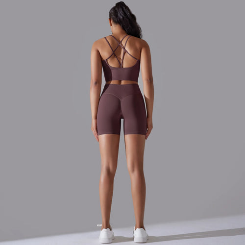 2 piece Sexy Yoga Sets Women's Tracksuit Seamless Sport Suit Running Workout Sportswear