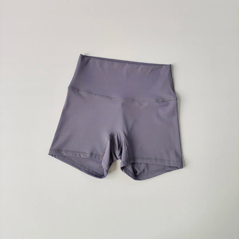 Yoga Sports Shorts Shorts Tight Fitting Elastic Three Part Pants Nude Feeling High Waist Hip Lifting Quick Drying