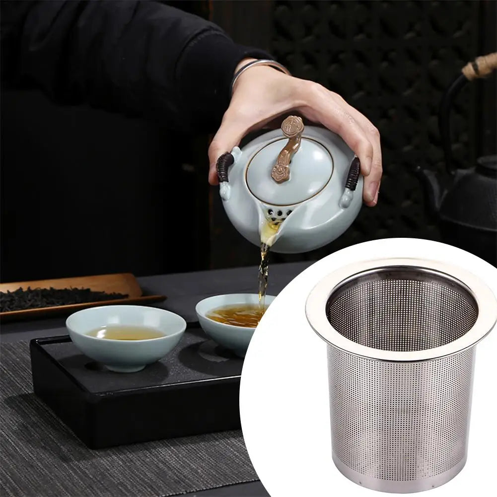 Tea Steeper 304 Stainless Steel Tea Cup Strainer Large Capacity Teapot Infuser Filter For Tea Leafs And Spices Straining/ Glass pitcher NOT included