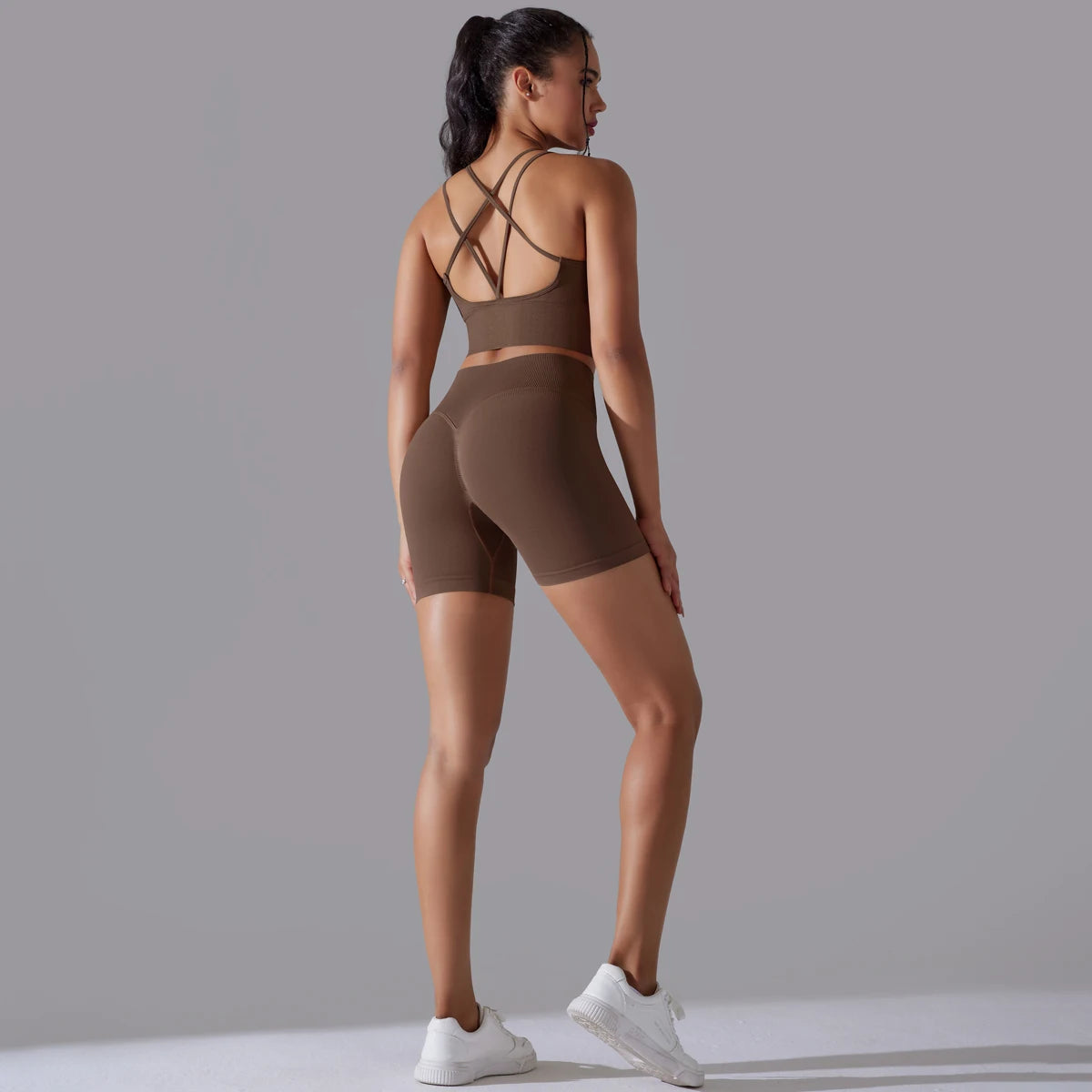 2 piece Sexy Yoga Sets Women's Tracksuit Seamless Sport Suit Running Workout Sportswear