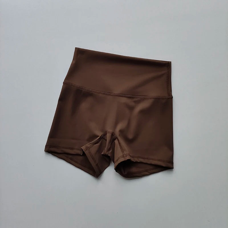 Yoga Sports Shorts Shorts Tight Fitting Elastic Three Part Pants Nude Feeling High Waist Hip Lifting Quick Drying