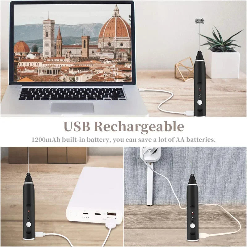 Vital Journey
Portable Electric Milk Frother – USB Rechargeable Coffee & Matcha Mixer

Product Description
Transform your favorite drinks into café-quality creations in seconds. This lightweight, USB-rechargeable milk frot