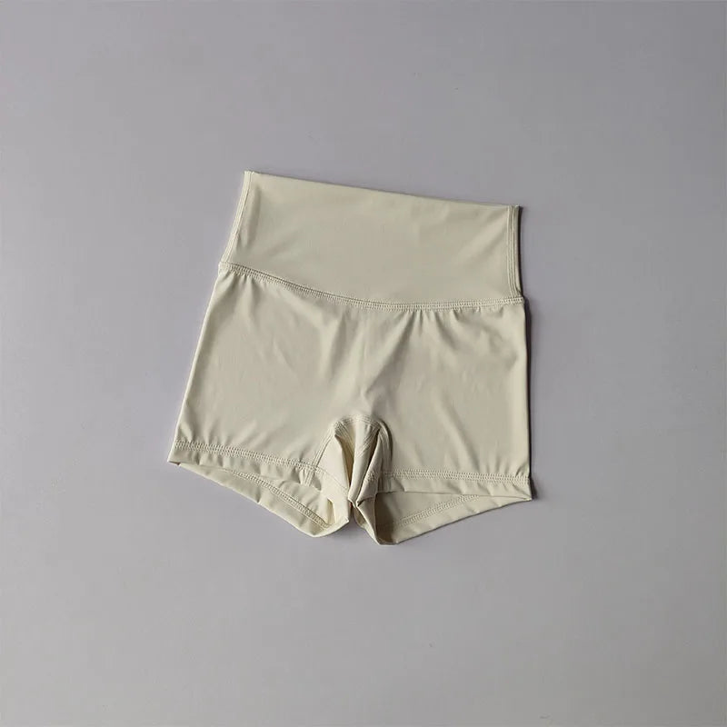 Yoga Sports Shorts Shorts Tight Fitting Elastic Three Part Pants Nude Feeling High Waist Hip Lifting Quick Drying