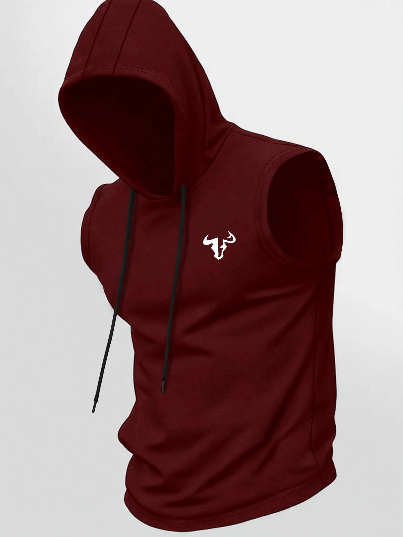 Men's Quick Dry Hooded Sleeveless Tank Top Breathable Gym Fitness Running Casual Sports Vest T-shirt Multi-Color Optional
