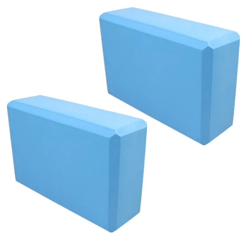 Set of 2 Yoga Blocks - Made from High-Density Foam, Lightweight, Supportive, And Odor-Free - Essential Yoga Gear